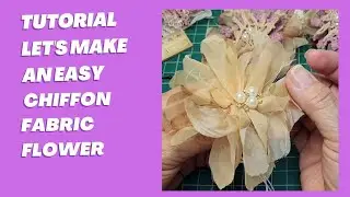 Chiffon Flower Tutotial, Diy Shabby chic flower making, Vintage style How to #diyideas