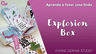 Aprenda a fazer uma explosion box fácil e de scrapbook