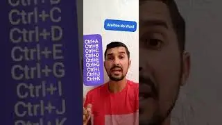 Atalhos de teclado do Word - Informática para Concursos 2025 - Professor Romilton Júnior
