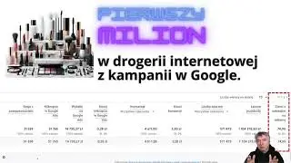 Wynik na żywo z Google Ads dla drogerii internetowej