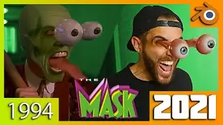Recreando ESCENAS de los 90 👴 | ¿𝗟𝗔 𝗠𝗔𝗦𝗖𝗔𝗥𝗔 en 2021?👹 | Blender 2.92