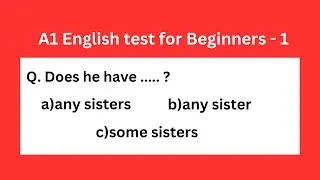 5:5:5 English quiz. A1 English test for beginners part-1.