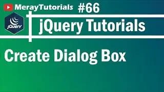 jQuery: 66 - Create Dialog Box with jQuery