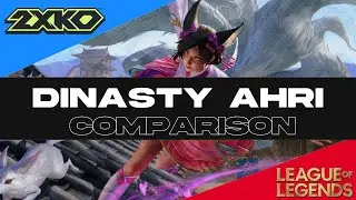 DISTANY AHRI SKIN COMPARISON 2XKO VS LEAGUE OF LEGENDS #leagueoflegends #2xko #ahri