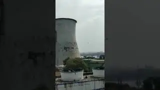 Safe demolition of coal tower at thermal power station Surat #demolition #coal #thermalpowerplant