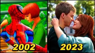 Evolution of Kiss Scenes in Spider-Man Games (2002-2023)