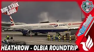 🔴MSFS STREAM TEST | 🎉NEW FENIX A321🎉 |✈️Heathrow-Olbia✈️| British Airways #vatsim #aviation