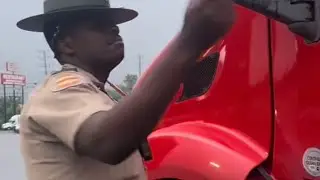 I backed into another Truck