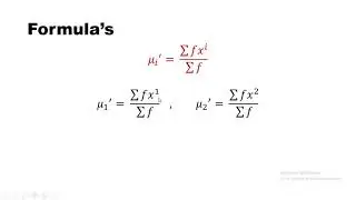 Skewness || Kurtosis || Moment coefficient of skewness || Moments about origin|| moments about mean