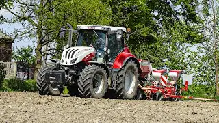Siew Kukurydzy z Firmą NOWIT ☆ Nowy Nabytek 2021 - Steyr 6145 & Kverneland ☆ TheKoledzy