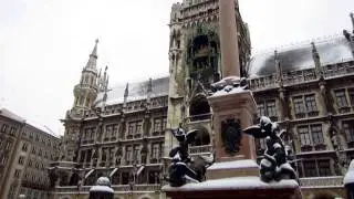 Munich main town square, marienplatz.