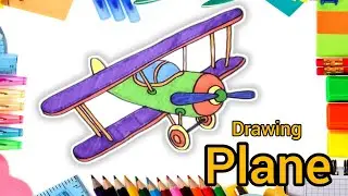 Drawing and Coloring a Plane for Kids: Step-by-Step Tutorial