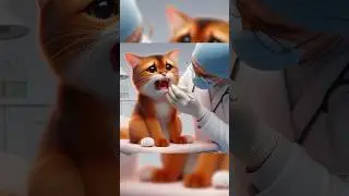 The kitten has tooth decay! 