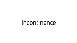 How to pronounce Incontinence / Incontinence pronunciation