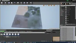 Large landscape in Unreal engine 4. Creating assets in 