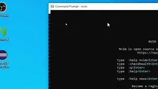 How to open nvim in CMD