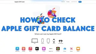 How To Check Apple Gift Card (iTunes Card) Balance - [romshillzz]