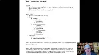 How to Structure Your Literature Review