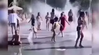 Фонтан в Новосибирске. Центральный парк
