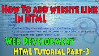 How to add Website link on HTML। Web design & development basic bangla tutorial HTML Tutorial part-3