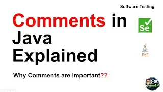 Comments in Java Explained | Single Line, Multi Line & JavaDoc | Java for Selenium Testers