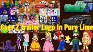 Cars 2 Trailer Logo In Pure Lime
