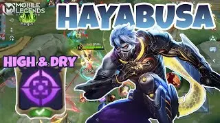 HAYABUSA HIGH AND DRY JUNGLER EMBLEM | HAYABUSA GAMEPLAY | MOBILE LEGENEDS