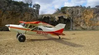 Maule M7 on a short sanbar on the brazos river