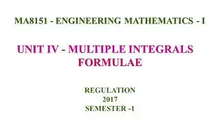 MA8151 UNIT 4 FORMULAE _ ENGINEERING MATHEMATICS 1
