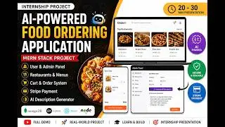 MERN Stack Project | AI Food Ordering App | Full Internship Presentation & Demo by Usman