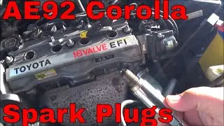 AE92 Toyota Corolla - How to Change Spark Plugs 4afe