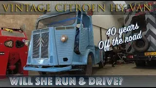 Will it Run? Vintage Citroen HY van off the road for 40 years.
