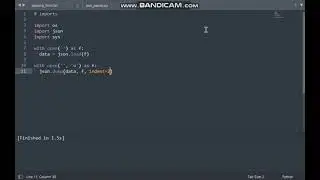 Coded a JSON Data Parsing script..