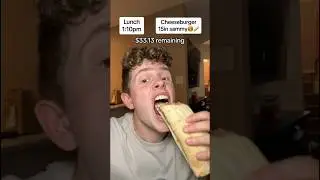 My budget for food for the whole day is how many sit ups I can do!