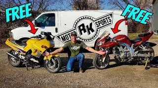 Picking up 2 FREE Motorcycles