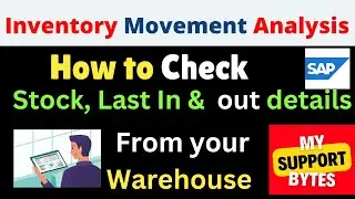 How to check Last Good Receipt ,Last Goods Issue for any material from your warehouse / SLOC stocks