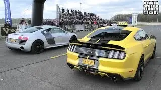 Ford Mustang GT vs. Porsche GT3RS vs. Audi R8 vs. Mclaren 720S vs. Porsche Cayman GT4