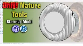 Without Plugin! Art Wood Parametric Model in SketchUp in 3mn