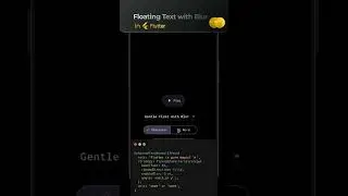 ✨ Floating Text Magic in Flutter | Silky-Smooth Character Animations