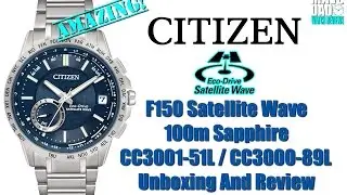 GPS Looker! | Citizen Satellite Wave 100m Solar CC3000-89L, CC3001-51L | CC3005-85E Unbox & Review