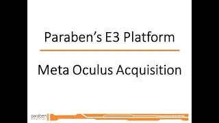Acquisition of a Meta Oculus Device