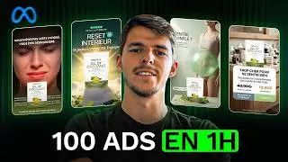 How I create 100 ads in 1 hour with AI (My complete AI system)