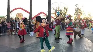 Mickey's Happy Holidays Cavalcade/Parade at Disney California Adventure Park - Full Parade/Show
