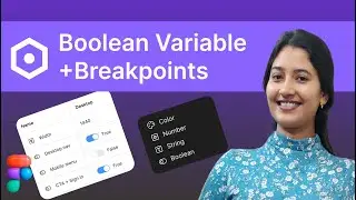 Responsive Design in Figma - Breakpoints & Boolean Variables 