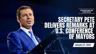 Pete Buttigieg gives final address as the 19th Secretary of Transportation.