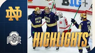 Slaggert's Two Goal Night Lifts Irish | Highlights vs Ohio State | Notre Dame Hockey