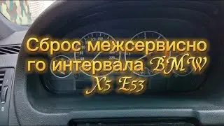 BMW X5 E53 Service Interval Reset