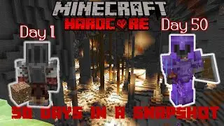 I Spent 50 Days in The Caves and Cliffs Update Here's What Happened...