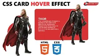 CSS Responsive Card Hover Effects | THOR Card UI Design