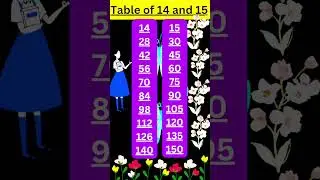 #tableof14and15 #shortsvideo #viralvideo #neverstoplearning6052 #pahada #youtubeshorts #trending